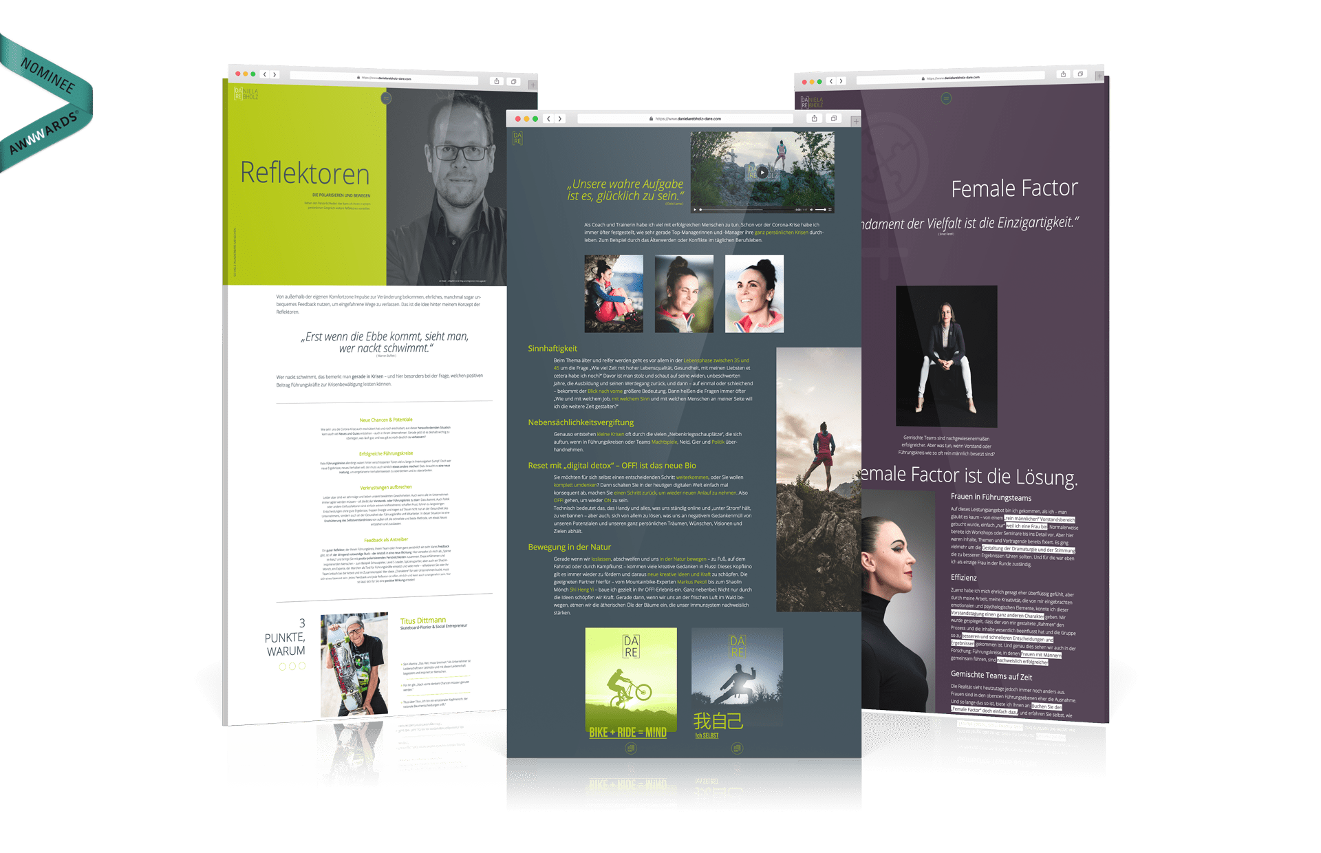 DARE Daniela Rebholz Webdesign JDSdesign