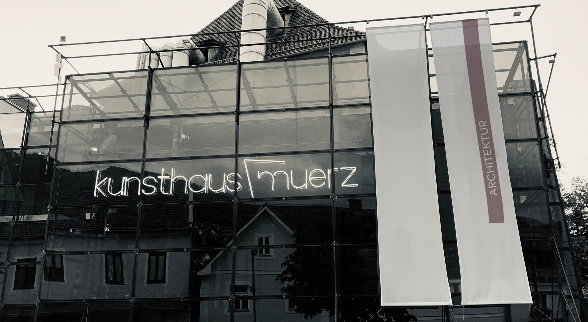 kunsthaus muerz Corporate Identity Fassade JDSdesign